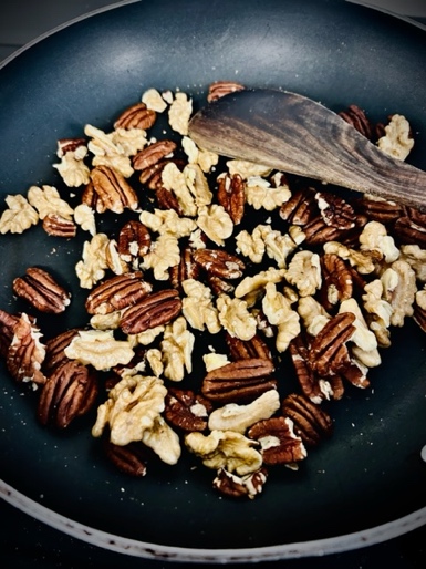 Jaggery & Chili Flake Caramelized Nuts - Step 1