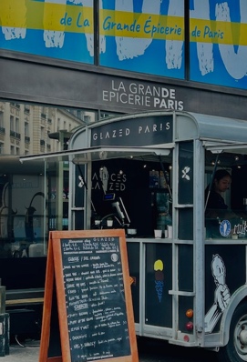 Entrance to food section of Bon Marche department store