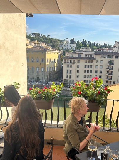 View from Bar of Degli Orafi Hotel