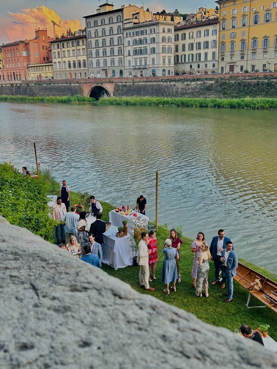 Image taken during the walk from the Degli Orafi Hotel to Il Santo Bevitore restaurant