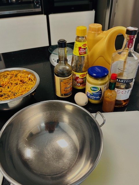 Carrot Tartare - Dressing - Ingredients