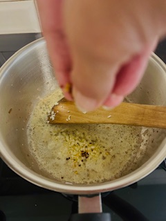 Smoked Mussel Spaghetti - Sauce - Step 6