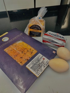 Smoked Salmon Eggs Benedict - Ingredients - Step 1