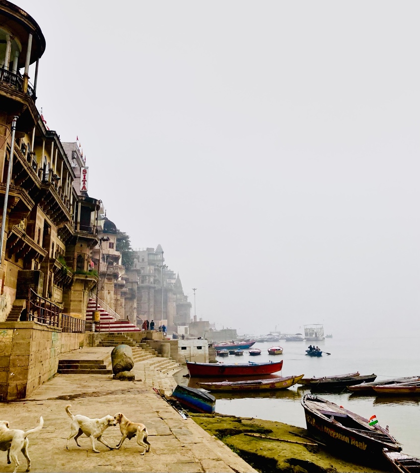 Image taken from banks of Babua Pandey Ghat, Varanasi, January 2022