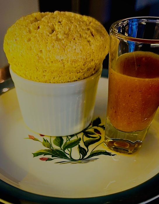 Hot ‘Dodha Barfi’ Dessert Souffle, Butter Toffee Sauce