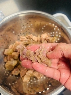 Pulled Pork Salad - Pulling - Step 4