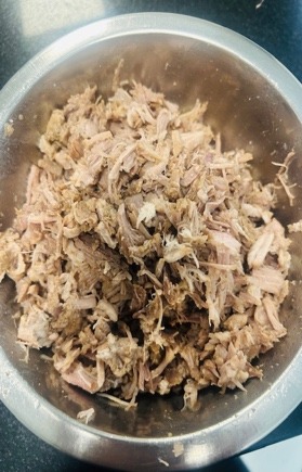 Pulled Pork Salad - Pulling - Step 5