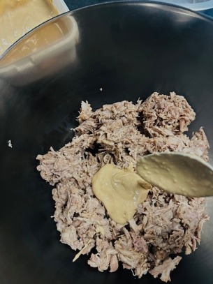 Pulled Pork Salad - Pulling - Step 6