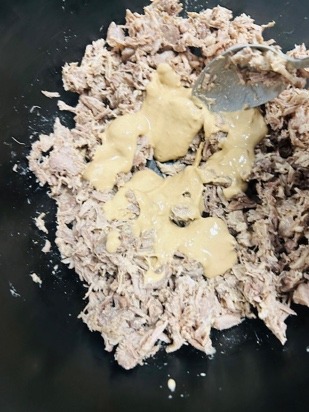 Pulled Pork Salad - Pulling - Step 7