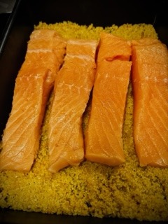 Cured Salmon Mosaic - Salt Cure - Step 5