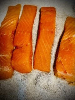 Cured Salmon Mosaic - Salt Cure - Step 11