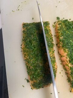 Cured Salmon Mosaic - Salt Cure - Step 12