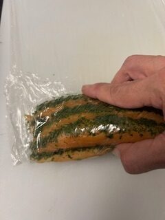 Cured Salmon Mosaic - Salt Cure - Step 15